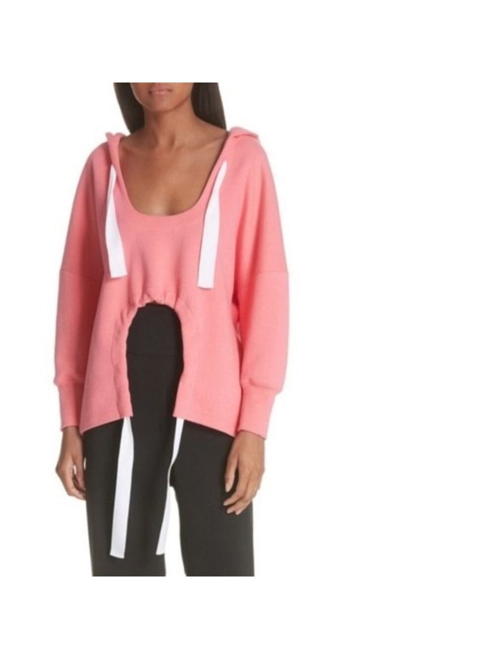 JI OH Cutout Hem Hoodie